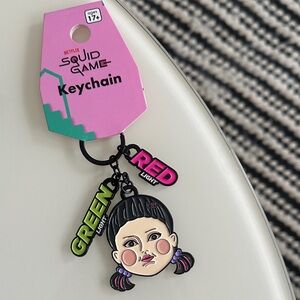 Squid Game Netflix New with Tags Gift Condition Keychain with Character Design